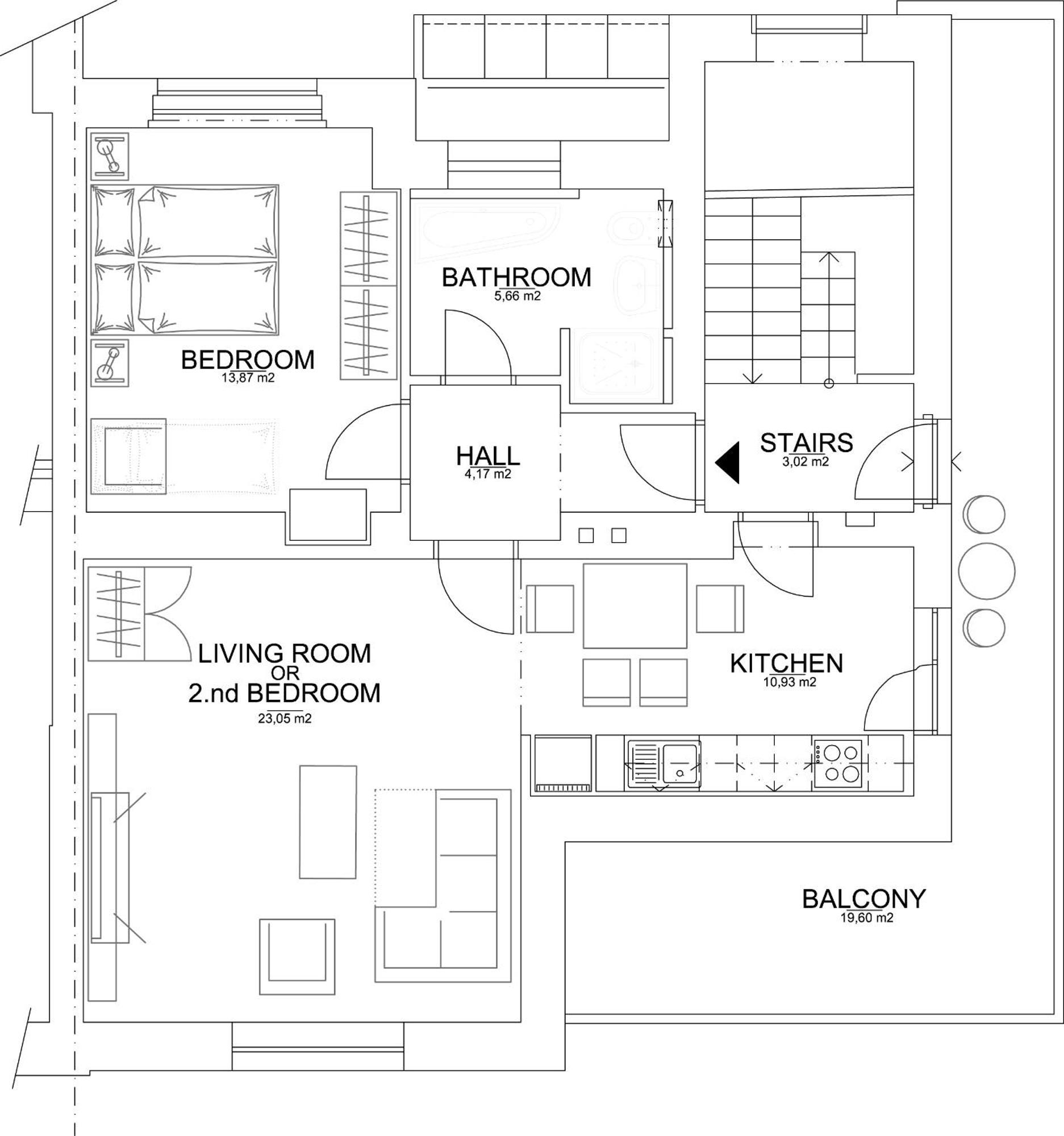 Apartment Kosatcova Prag Eksteriør billede