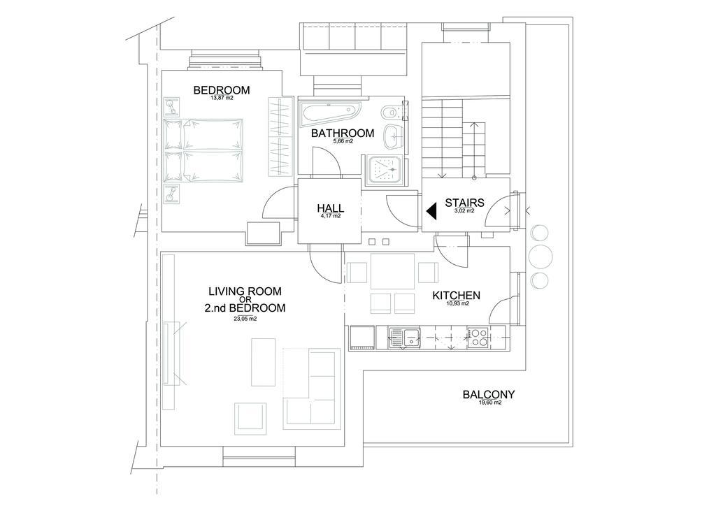 Apartment Kosatcova Prag Eksteriør billede